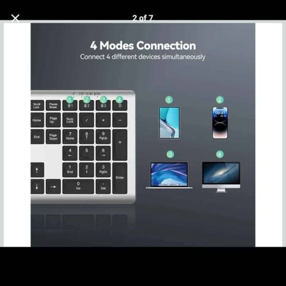 TECKNET Wireless Keyboard - New in box - Picture 2 of 7